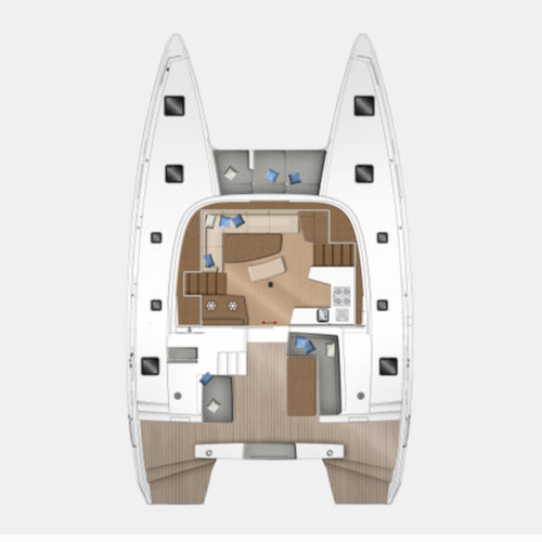 Lagoon 42 Floor Plan Salon