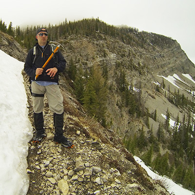 Cyrus with he Ice Ax, Headquarters Pass, Montana