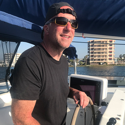 Cyrus sailing in the Gulf