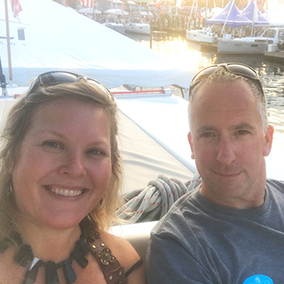 Cyrus and Kate at the Annapolis Boat Show.