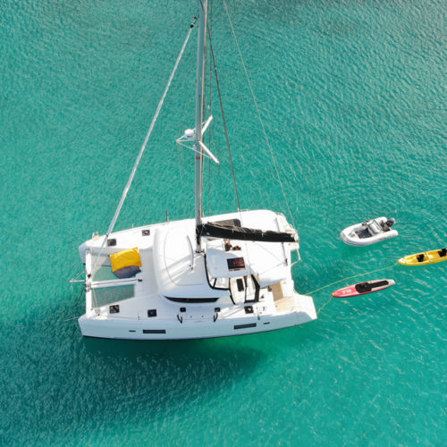 Drone Top View - CruiseNautic - Lagoon 42